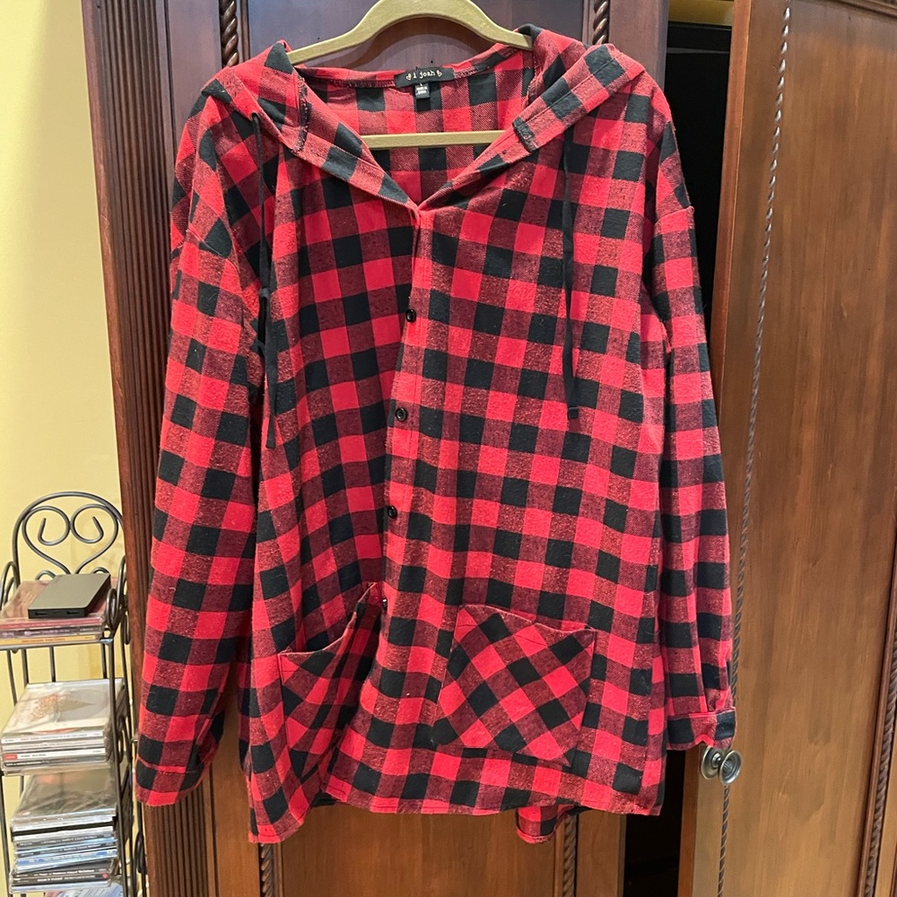 Oversized Buffalo plaid flannel